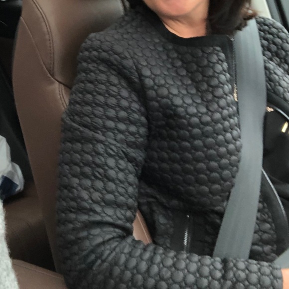 ❤️❤️Armani Jeans black quilted coat with detachable collar size S❤️❤️ - Picture 2 of 13